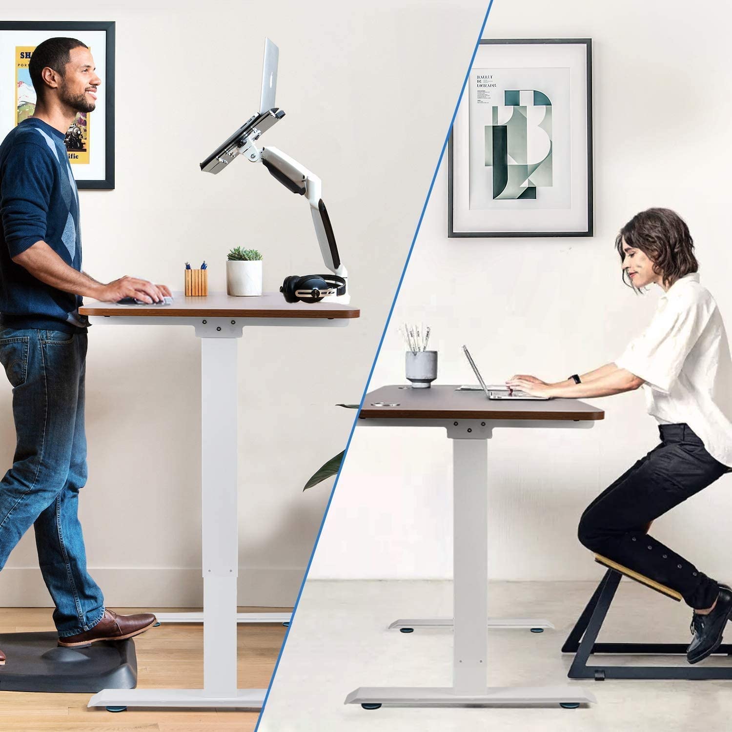 CAPON Dual Motor Electric Adjustable Standing Computer Desk for Home and Office (White Frame only) CAPON Dual Motor Electric Adjustable Standing Computer Desk for Home and Office (White Frame only)